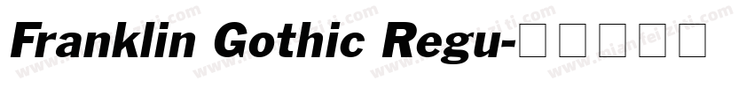 Franklin Gothic Regu字体转换